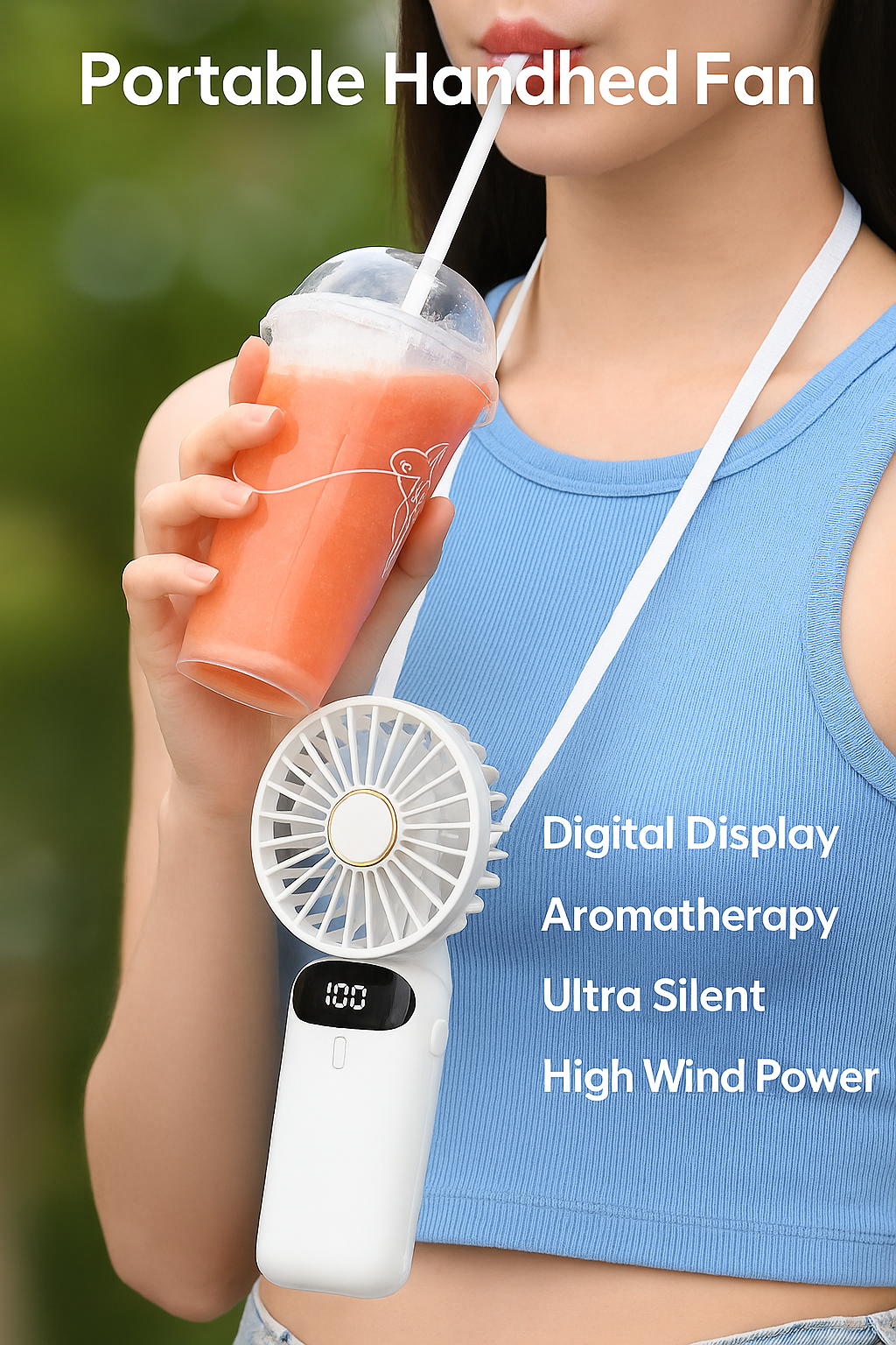 Portable Handheld Mini Fan | USB Rechargeable Cooling Fan for Travel, Home & Office Use