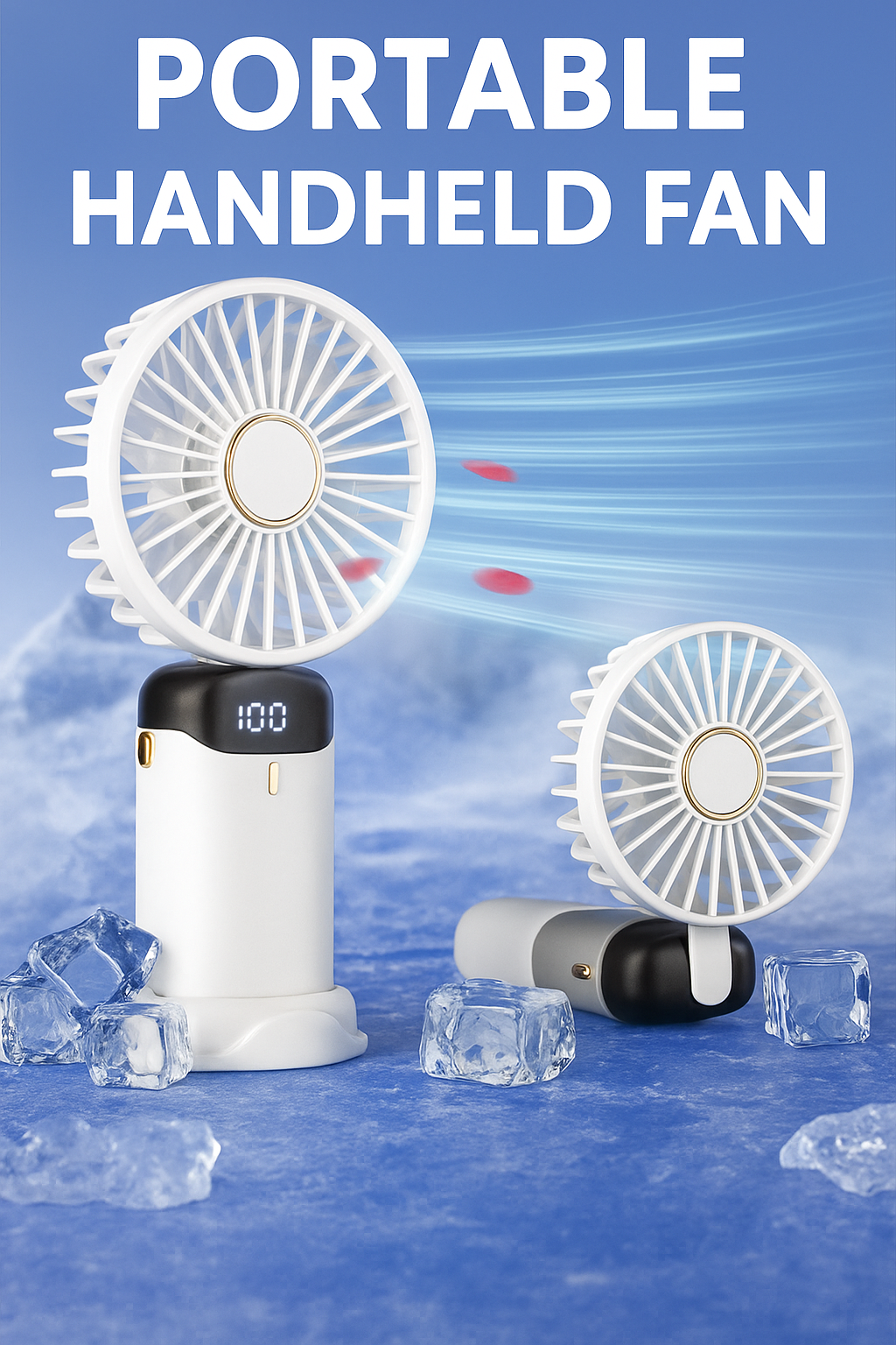 Portable Handheld Mini Fan | USB Rechargeable Cooling Fan for Travel, Home & Office Use